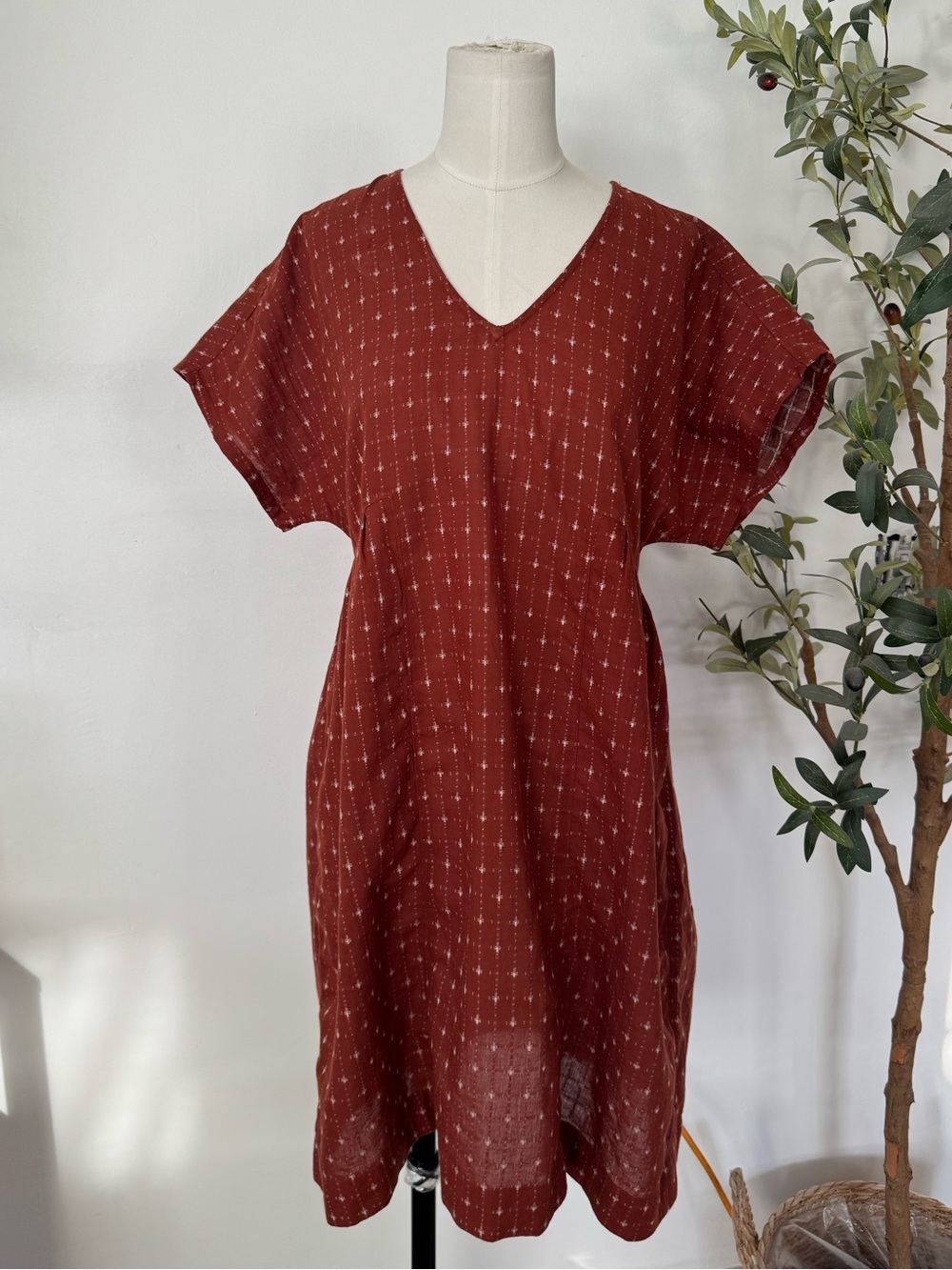 MADEWELL - Jacquard Dolman-Sleeve Mini Dress XS